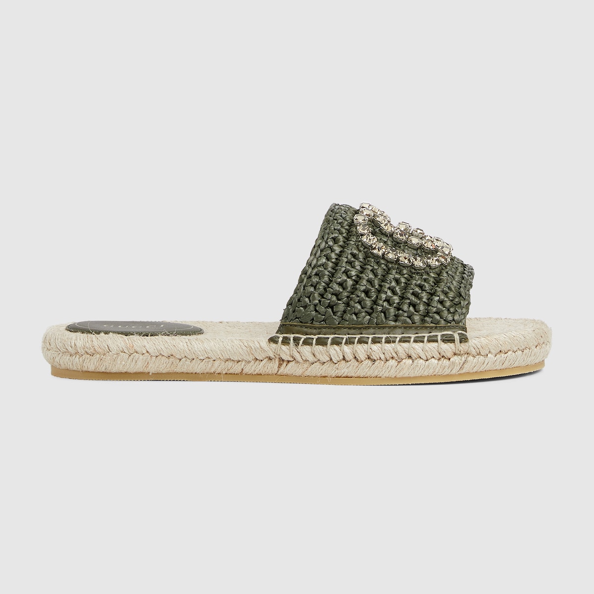 Gucci Women’s espadrille with crystal Interlocking G - Image 1